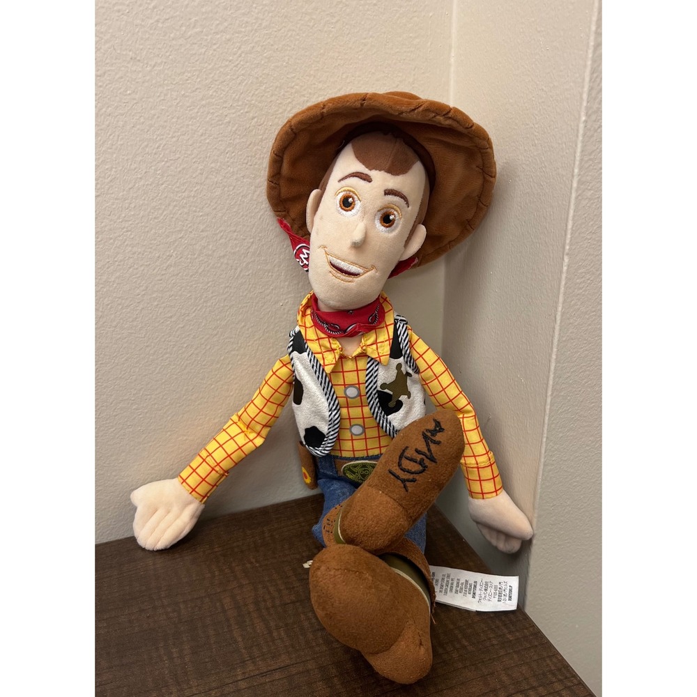 Disney Store Pixar Toy Story Sheriff Woody Plush 18" Cowboy Stuffed Animal Andy